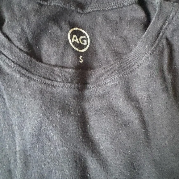 Ag Adriano Goldschmied Black Short Sleeve Tee - Picture 2 of 3